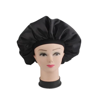 

Stock virgin hair extensions silk satin bonnet,double layer human Virgin hair extensions/Hair wigs sleep satin silk bonnet cap