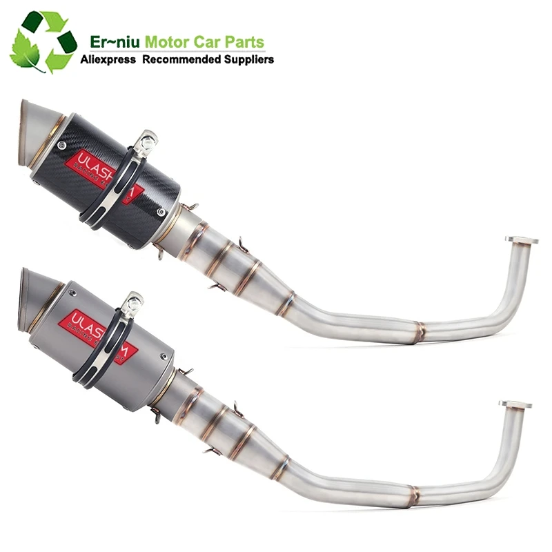 

SH150 SH 125 150I Motorcycle Exhaust Mascape Full System Slip-On Middle Link Pipe Muffler For Honda SH125 SH150i SH125i