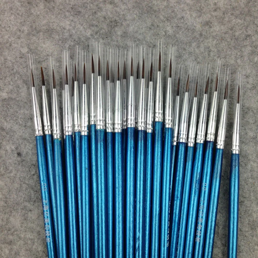 

100Pcs/Set Fine Thin Hook Line Nylon Pen Paint Brush Drawing Art #0 #00 #000 Watercolor Art Supplies Painting