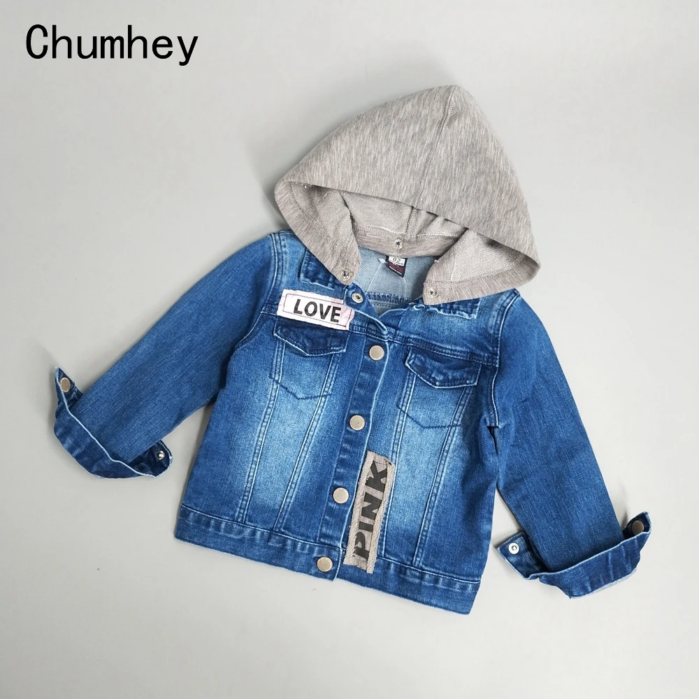 Chumhey/От 2 до 6 лет; детские джинсовые пальто; весенне-осенние джинсовые куртки для маленьких мальчиков и девочек; Джинсовая Верхняя одежда; детская одежда; одежда для малышей