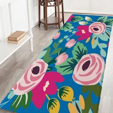 Прикольный коврик для кухонной и входной двери, Противоскользящий коврик для ванной комнаты, прихожая, 50x80 см, дизайн Ins Flora