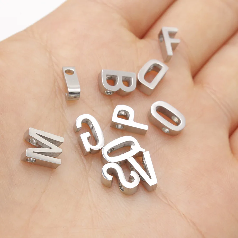 Wholesale Stainless Steel Letter Charms for Jewelry Making - Dearbeads