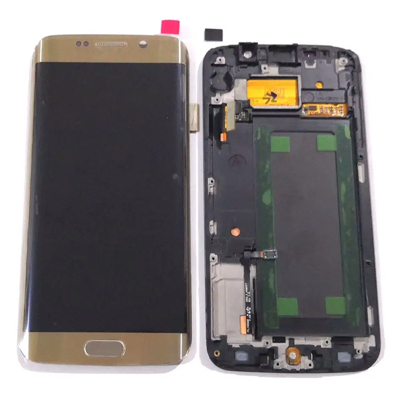 s6 edge lcd frame gold__