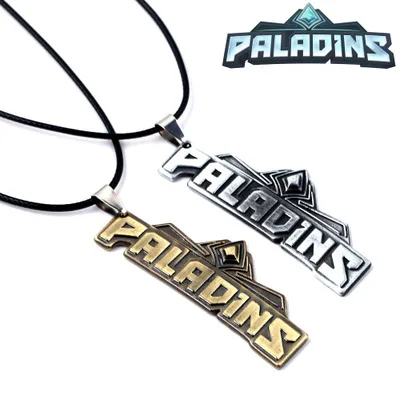 

Game Paladins Leather Chain Necklace Alloy Keychain Letter Logo High Quality Pendant Metel Keyring Men Women Fashion Jewelry