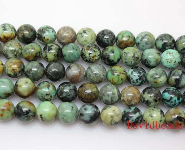 Free-Shipping-natural-African-turquoise-beads-loose-beads-beaded-6-8-10-12-mm-Pick-Size 