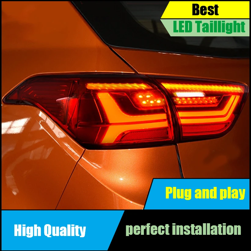

Car Styling For Hyundai Creta 2014-2017 IX25 taillights Full LED Tail Lamp Rear Trunk Light Moving turn signal+DRL+brake+reverse