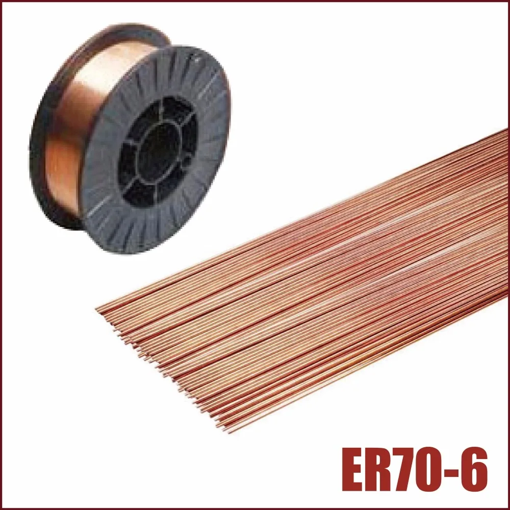 Buy Mig welding wire rod ER70S 6 spool roll mild carbon steel TIG filler copper