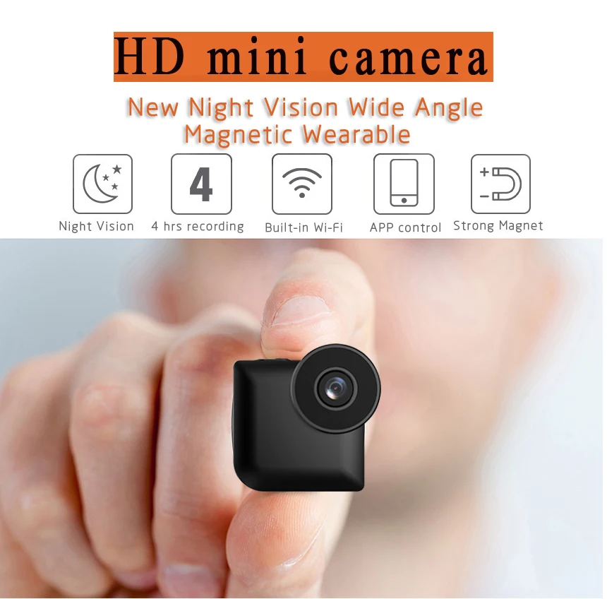 

C3 Mini WiFi IP Camera Wireless P2P Remote Control Night Vision Mini Camcorder Outdoor HD 720P Micro Action C1 Mini Camera