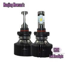 1Set 5202 H16Euro Auto Front Headlight Plug&Play Bulbs 6000K White With Driver Fast Cooling H13 H15 9012 HIR2 D1 D2 D3 D4 Lights