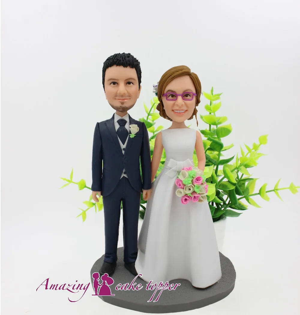 

2019 AMAZING CAKE TOPPER Toys Male and female looks elegant and elegantl Groom Gifts Ideas Customized Figurine Valentine's Day