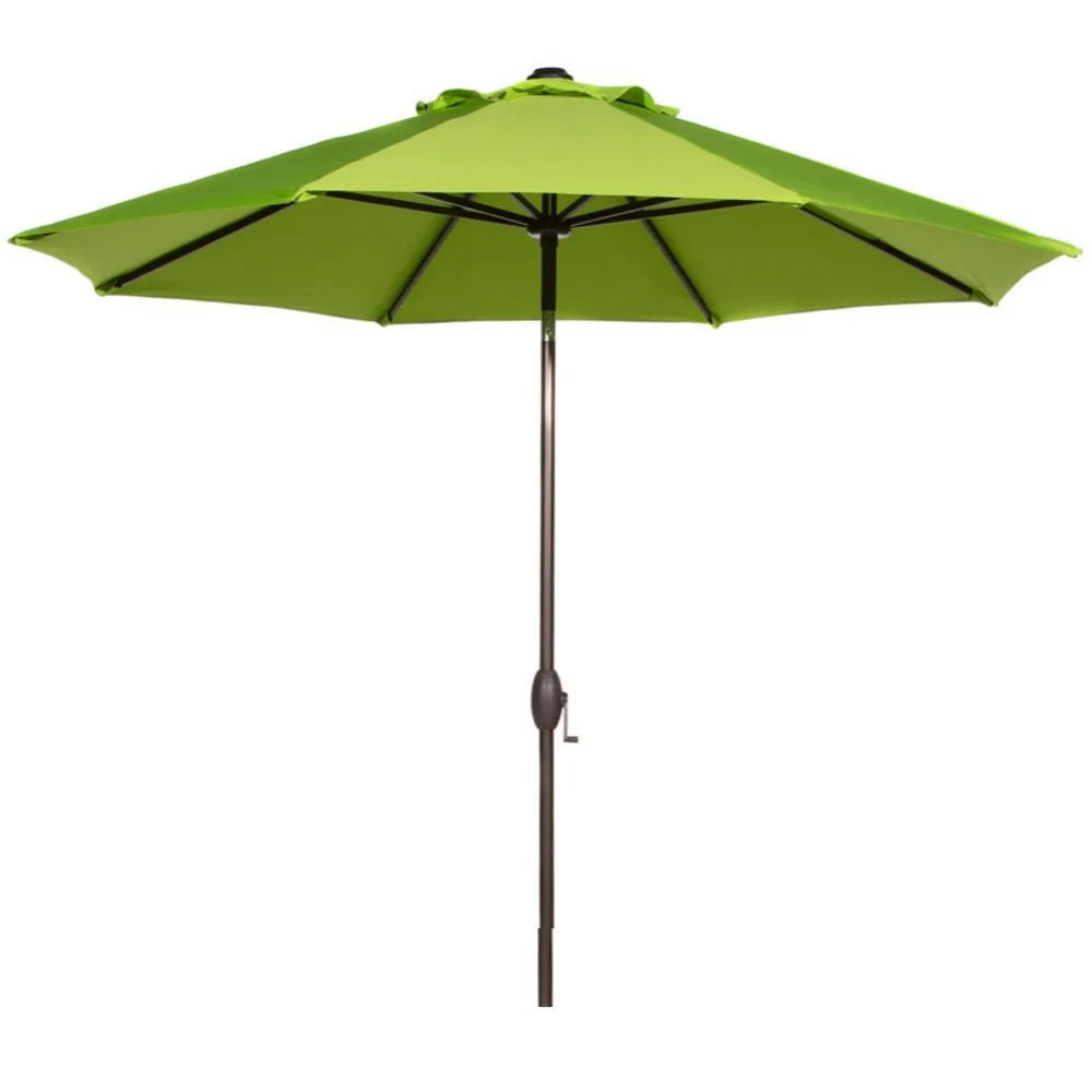 Abba Patio Table Umbrella with Auto Tilt Crank and 8 Aluminum Ribs 9