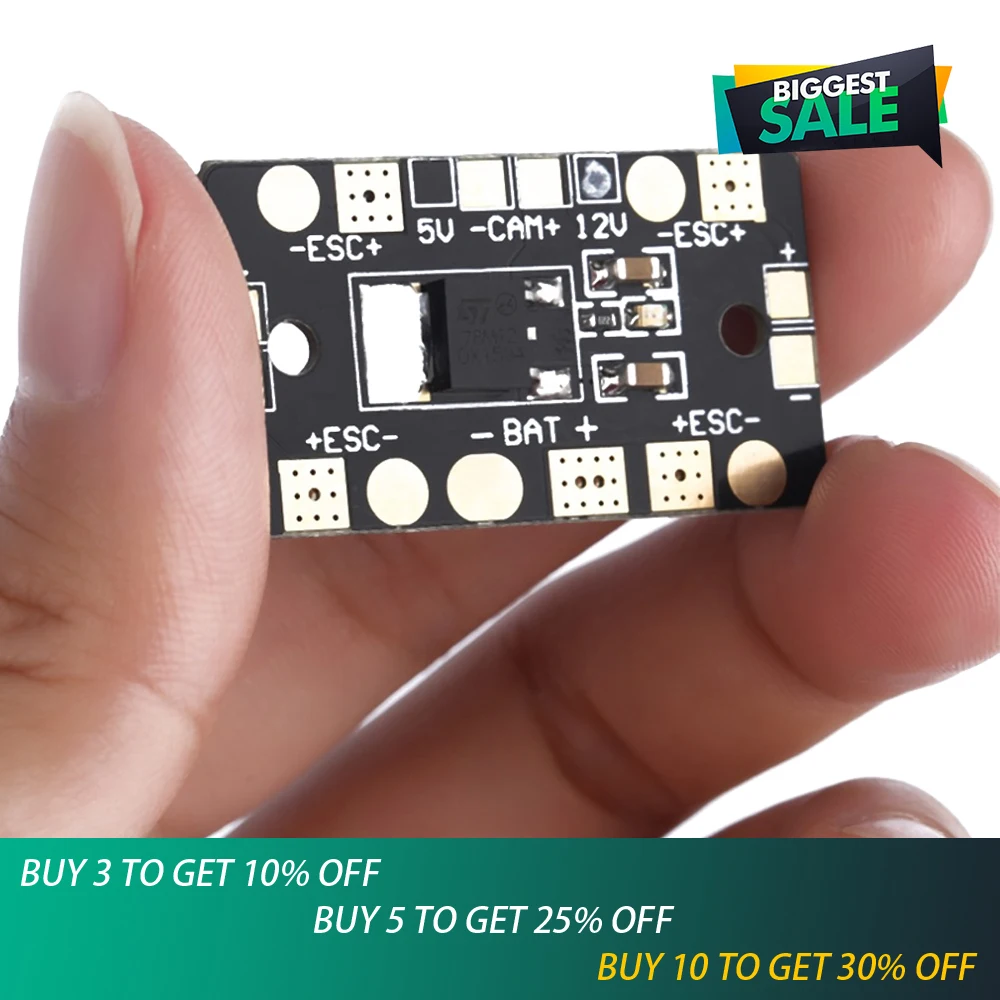

1pcs Mini PDB sub-panels 12V&5V bec through the distributor plate pcb QAV250