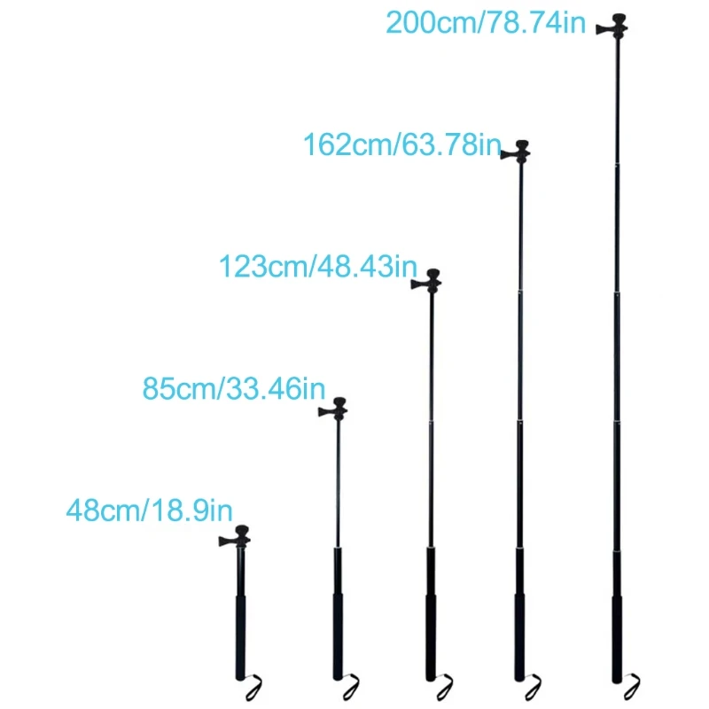 1,5 m/2 m Выдвижная селфи палка штатив подставка для iPhone iPad DSLR Android Gopro