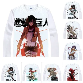

Coolprint Anime Shirt Attack on Titan T-Shirts Multi-style Long Sleeve Scout Regiment Mikasa Ackerman Cosplay Kawaii Shirts