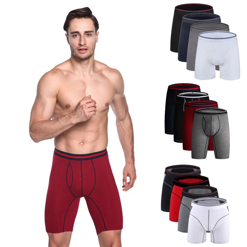 Cotton Qualtity Men's Solid Breathable Underwear Elastic Wear Youth