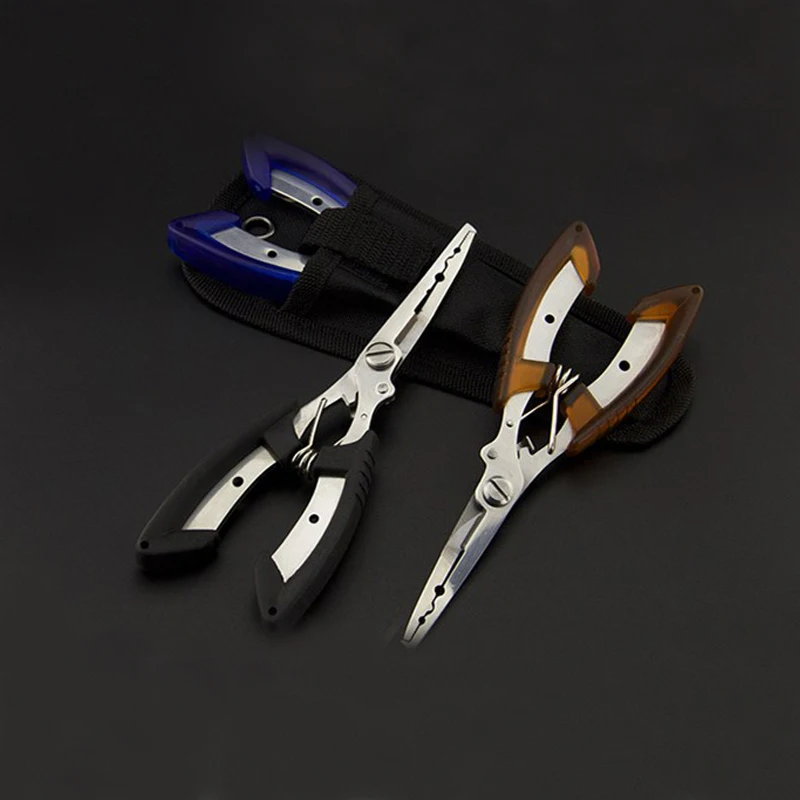 Stainless Steel Fishing Pliers with package Scissors Line Cutter Remove Hook Fishing Tackle Tool Newest 2018