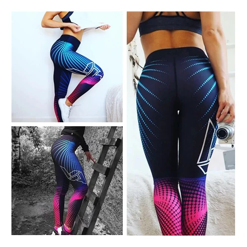 

2019 3D printing sporting Party Series Leggings Women Colorful Digital Print Sexy Plus Size Leggins Casual Workout Fitness Pants