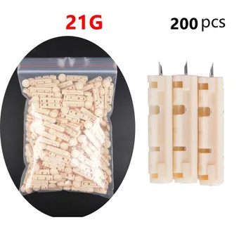 

200pcs disposable sterile medical 21g thorn blood diarrhea blood needle for bloodletting pen cupping blood collection pen