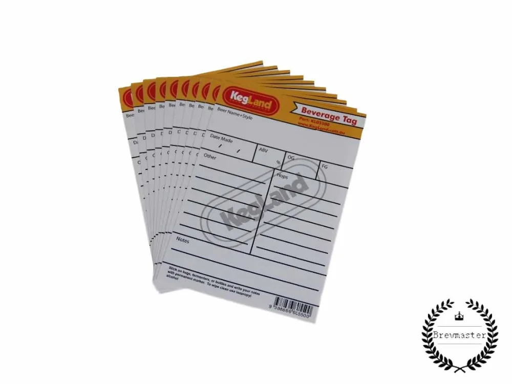 

Beverage Tag x 10pcs one bag for brewing kegs