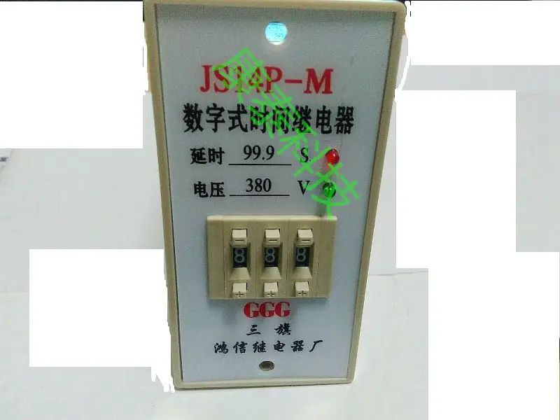 Фото GGG Sanqi Hongxin Relay Factory Digital Time JS14P-M 99 9 S 380V Panel Type | Инструменты