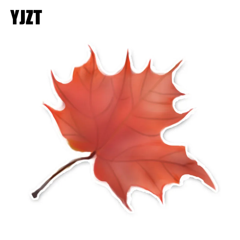 YJZT 12,5*11,4 см уникальные красивые листья Красного клена аксессуары Автомобильные наклейки 11A1642