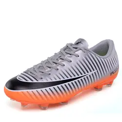 Для мужчин футбольная обувь для игры вне помещений искусственная трава футбольные бутсы Training шипы Футбол кроссовки для мужчин размеры 39–44