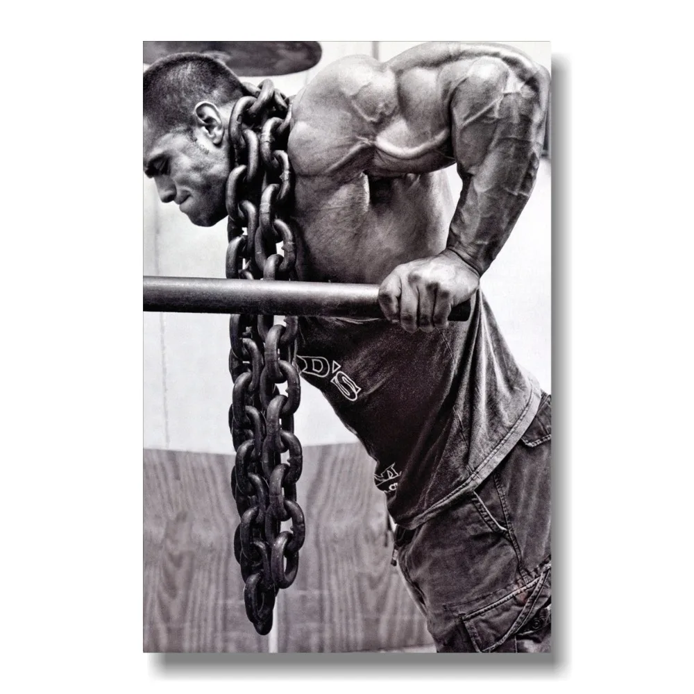

Bodybuilding Fitness Motivation Motivational Fabric Cloth Rolled Wall Poster Print -- Size: (36" x 24" / 24" x 16")