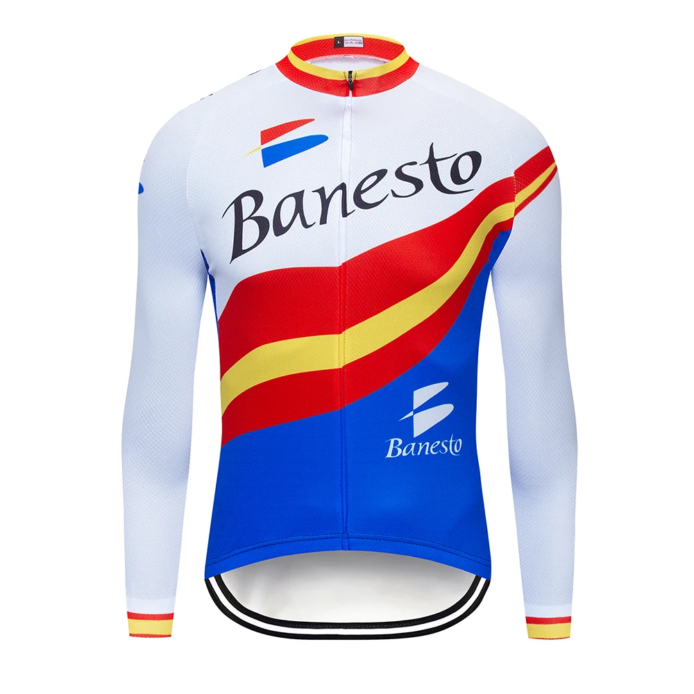 

Banesto Cycling Jerseys Long Sleeve Ropa Ciclismo MTB Bike Skirt Racing Bicycle Cycling Clothing Clothes