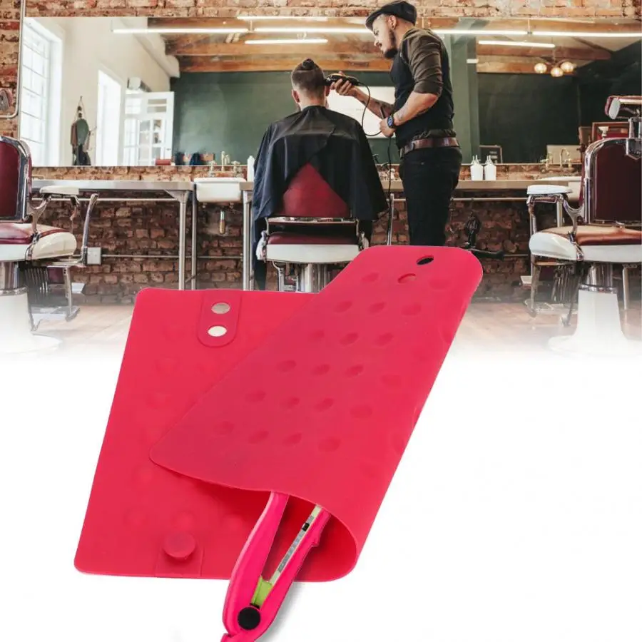 Парикмахерский инструмент силиконовый изоляционный коврик выпрямитель для волос бигуди нескользящий коврик для хранения