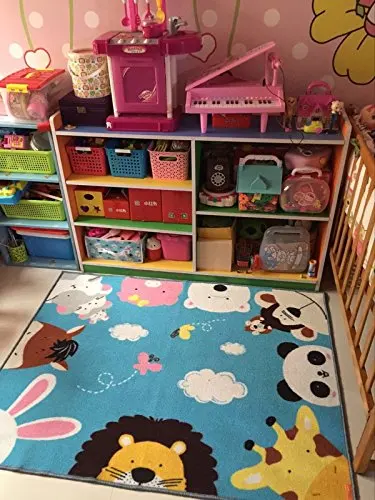 

Sales Promotion Kids Rugs Non-slip Children Carpets Alfombra Odourless Tapete Animals Cartoon Theme Kids Carpet and Floor Mats