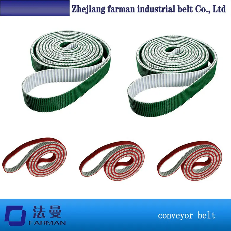 

Thermoweld/seamless ended rubber pu timing belt