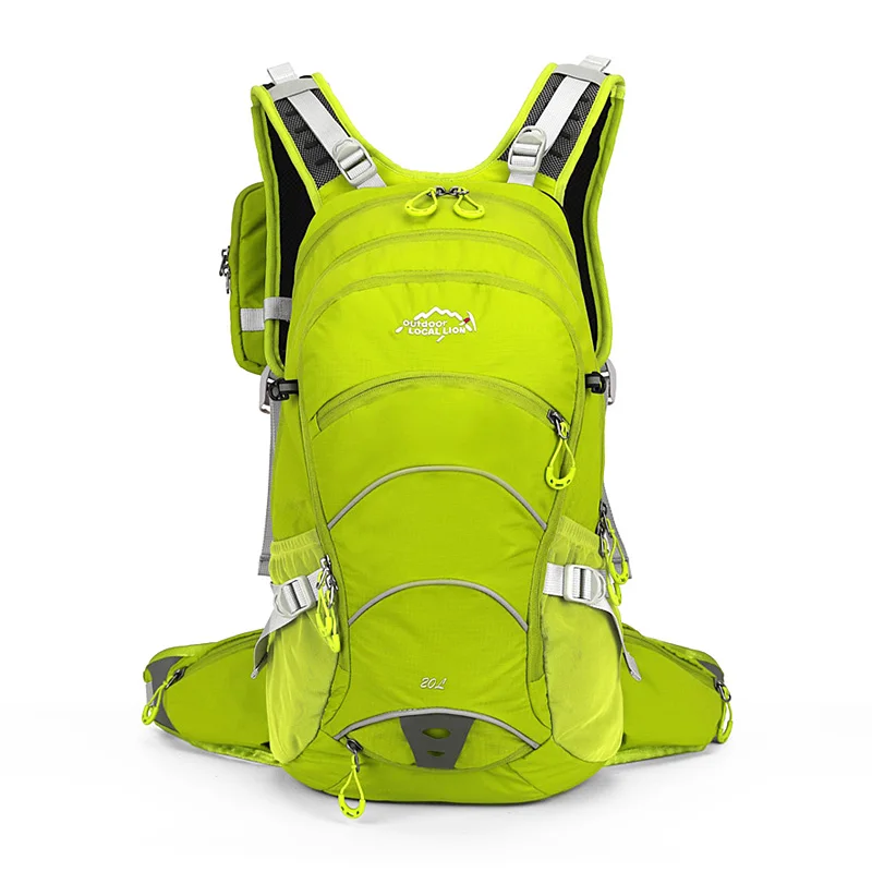 Водонепроницаемый рюкзак для езды на велосипеде, Проветриваемый, для велоспорта, альпинизма, путешествий, бега, портативный рюкзак, для спорта на открытом воздухе, сумки для воды, 20л - Цвет: grass green