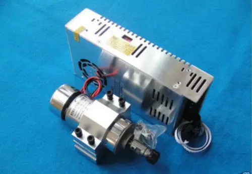 

300w 12000RPM DC 12V-48V Spindle Motor + Adjustable power supply + Mount 230mN.m DHL free shipping