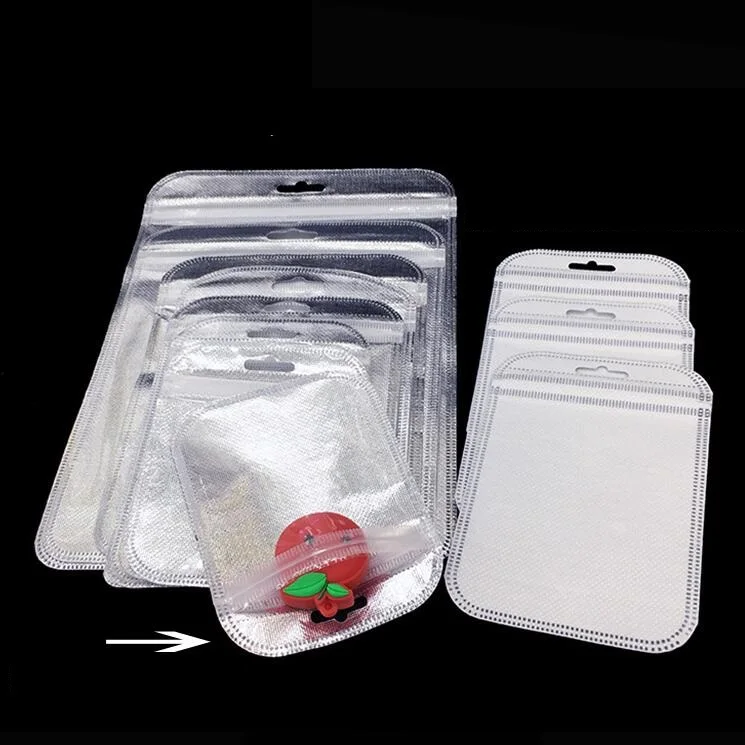 100pcs/lot Small ziplock bag Mini Plastic Jewelry Bag Silver Zip Lock Bags for Packaging ...