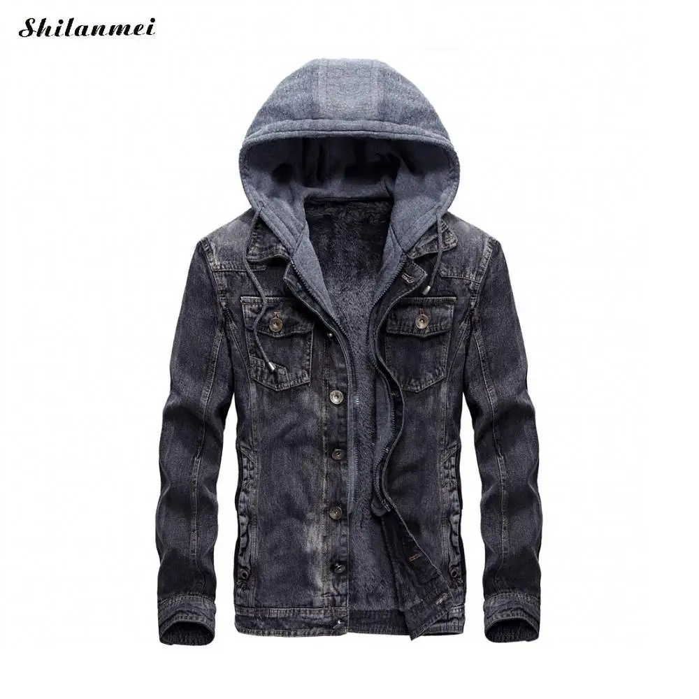 Jeans Jacket Men 2017 New Autumn Men's Denim Jacket hoodie Winter