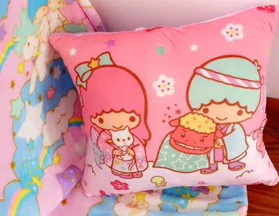 IVYYE Мелодия двойной звезды аниме, плюшевая вещь аксессуары Плюшевая Кукла Мягкие пушистые теплые мягкие игрушечное одеяло кровать плед - Цвет: 38x38CM Pillow