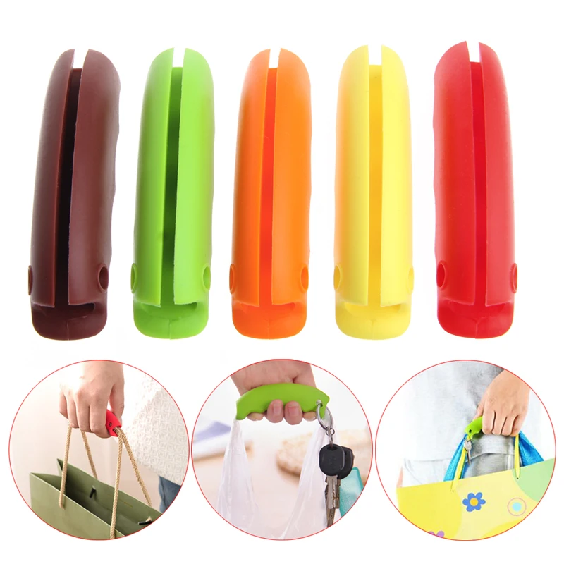 

Silicone Shopping Grocery Basket Plastic Bag Key Grip Holder Handle Carrier Tool