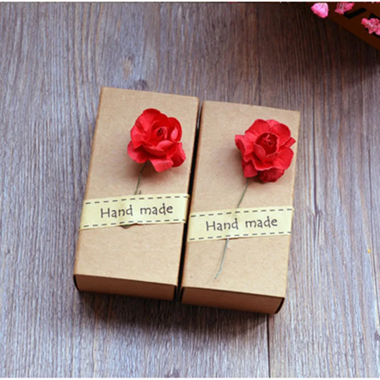 Модный с ручками из шелковой ленты ящик картонная подарочная коробка свадьба, 1000 шт в партии
