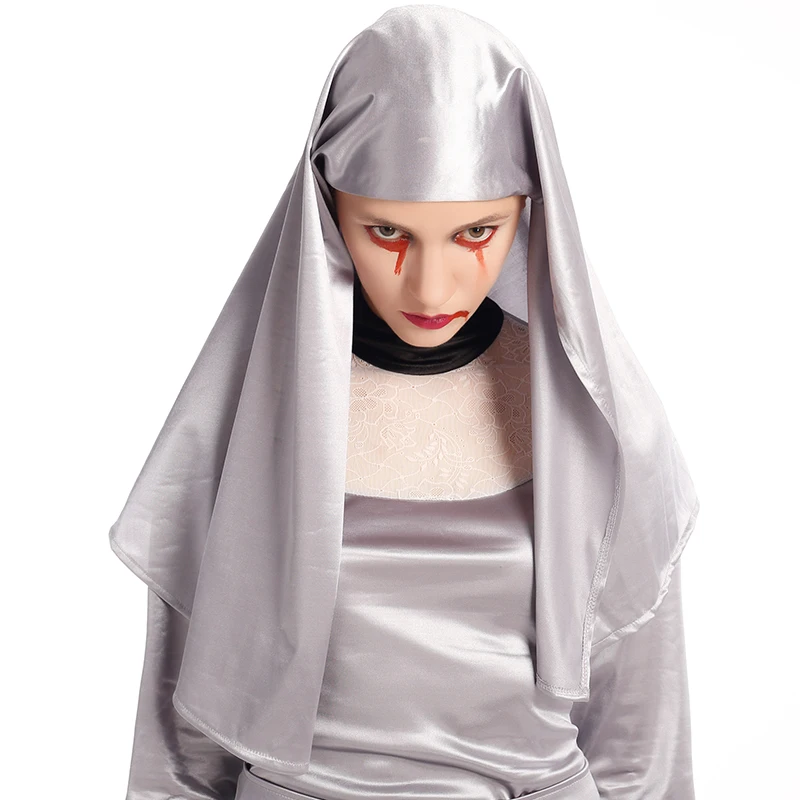 Новинка года Для женщин монахиня, Хэллоуин костюм для Для женщин Арабский Костюмы пикантные католический монах Платье для косплея карнавальные костюмы Костюм Монахини