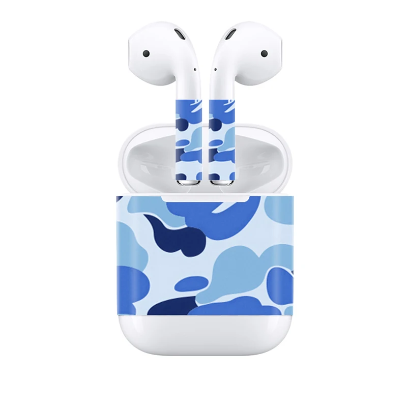 Прямая поставка защитный кожаный чехол для Apple Airpods стикер DIY Украшение