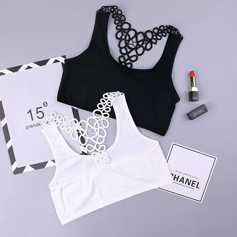

2018 High Quality Dot Girl Bra Training Bra Kids Bra Teenage Underwear Cotton Bra Young Student Puberty Lingerie
