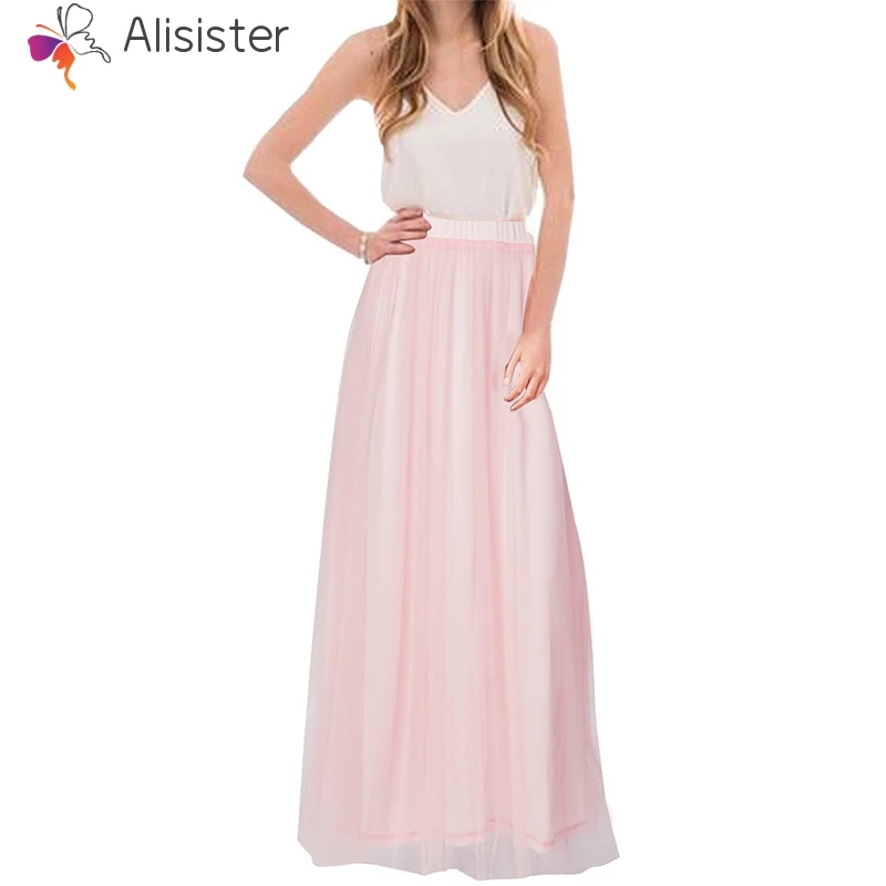 Женские сетчатые шифоновые длинные юбки комплект пуловер+ кожаная юбка макси юбка Отдых Пляж Boho винтажная Осенняя юбка макси