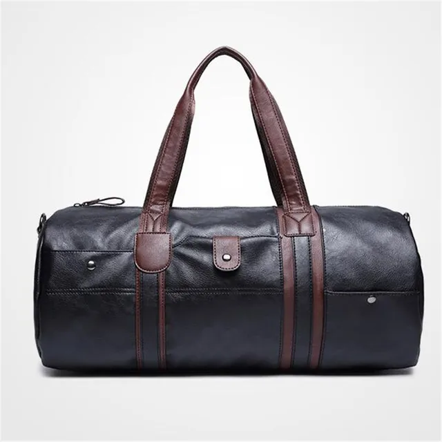 High Quality Men Travel Bags Leather Duffle Bag Vintage Tote High Quality Men Travel Bags Leather Duffle Bag Vintage Tote Shoulder Handbags Weekend Large