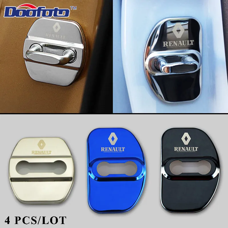 Чехол для автомобильного замка двери Doofoto 4 шт./лот Renault Koleos Megane 2 Duster аксессуары