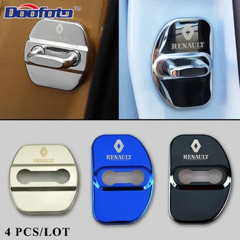 

Doofoto Car Styling Auto Door Lock Cover Case For Renault Koleos Megane 2 Duster Car Decoration Accessories Car-Styling 4pcs/lot