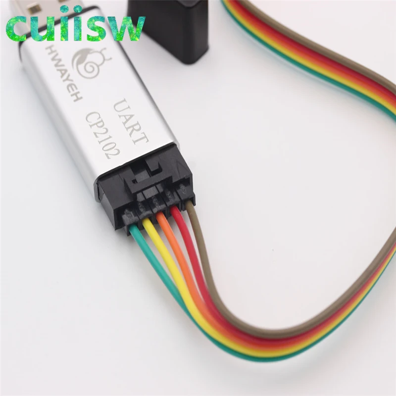 Алюминиевый корпус CP2102 USB 2,0 к ttl UART модуль 5Pin последовательный преобразователь STC Замена FT232 модуль Поддержка 5 В/3,3 В