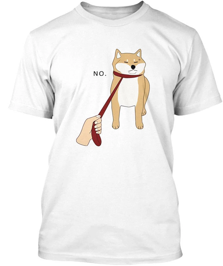 Стильная Милая футболка shaba Inu Nope Doge Meme Stylisches стильная популярный новый модный топ