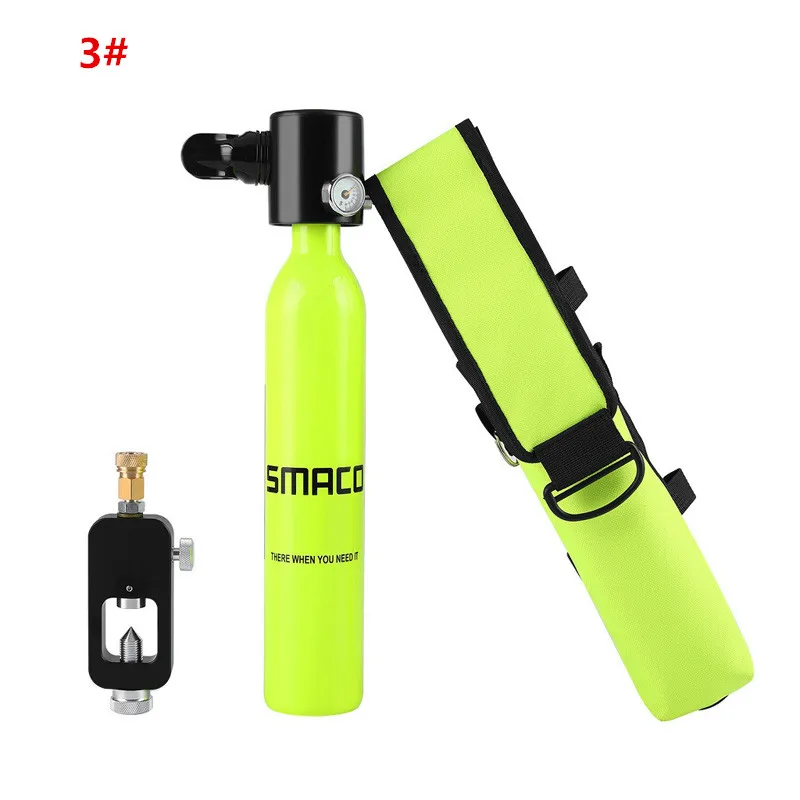 Portable Mini Diving Cylinder Scuba Oxygen Tank Scuba adaptor Customized bag Set Adult Underwater swimming equipment (12)
