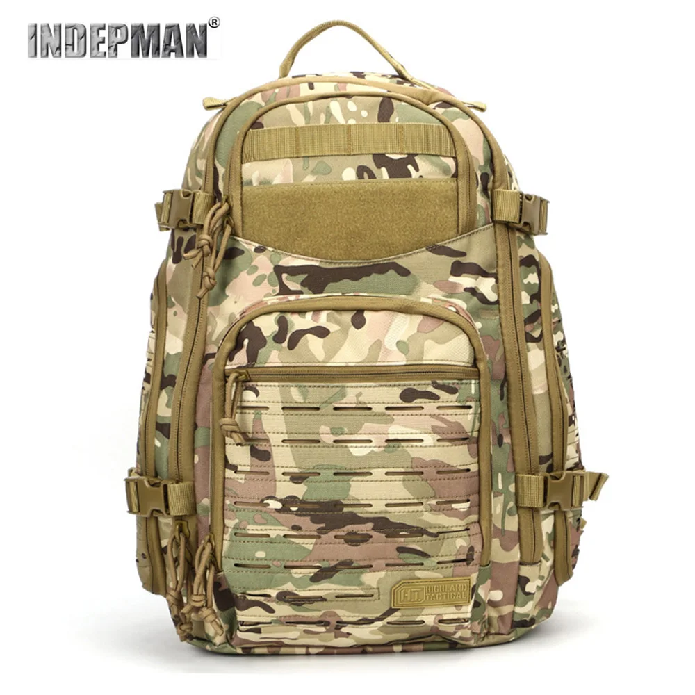 

New Rugged Camouflage Tactical Backpack Big Capacity Molle Hanging System Water Sprinkling Resistant Hunting Hiking Rucksacks.