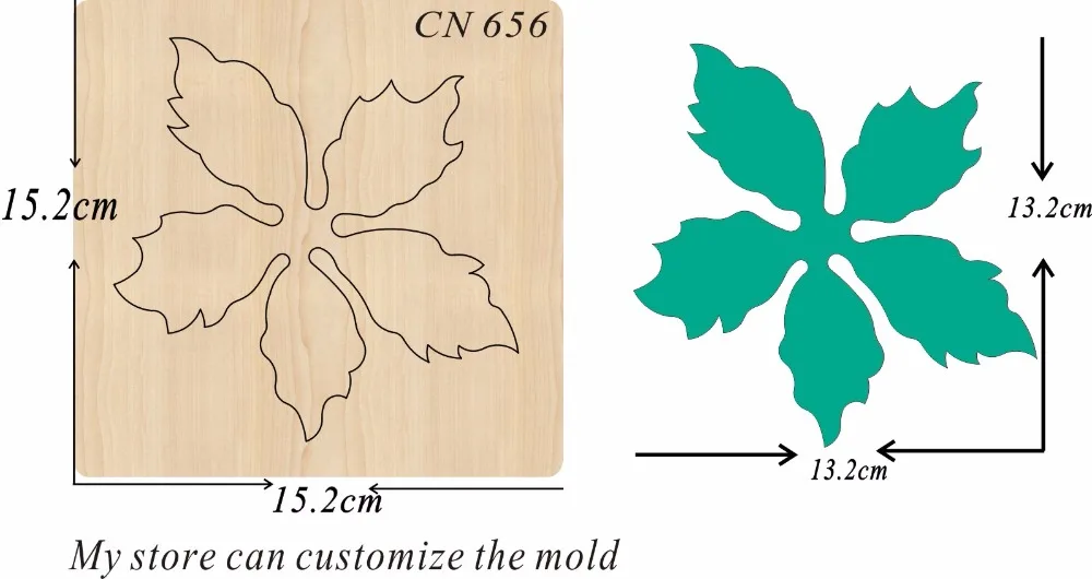 Leaves-CN656 стальные деревянные штампы для скрапбукинга Толщина/15,8 мм/